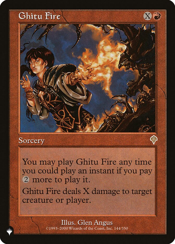 Ghitu Fire [The List] | Cards and Coasters CA