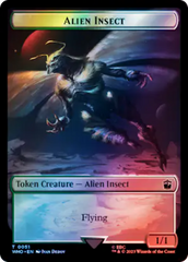 Alien // Alien Insect Double-Sided Token (Surge Foil) [Doctor Who Tokens] | Cards and Coasters CA