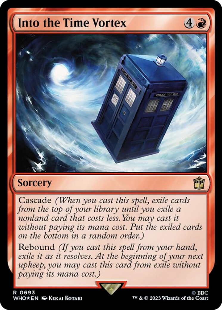 Into the Time Vortex (Surge Foil) [Doctor Who] | Cards and Coasters CA