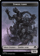 Eldrazi Spawn // Zombie Army Double-Sided Token [Modern Horizons 3 Tokens] | Cards and Coasters CA