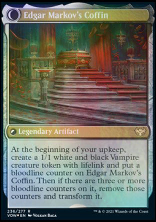 Edgar, Charmed Groom // Edgar Markov's Coffin [Innistrad: Crimson Vow Prerelease Promos] | Cards and Coasters CA