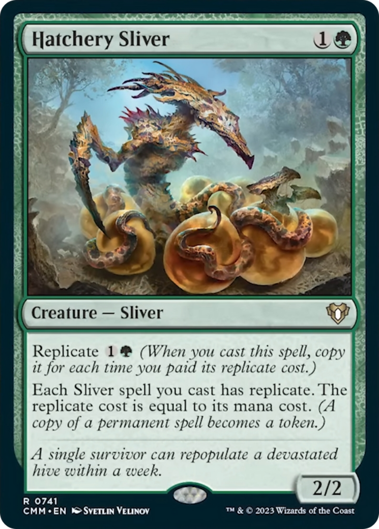 Hatchery Sliver [Commander Masters] | Cards and Coasters CA