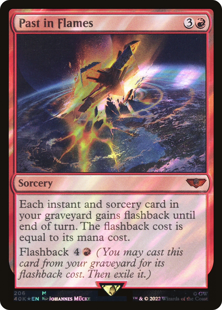 Past in Flames (Rainbow Foil) [Secret Lair Drop Series] | Cards and Coasters CA