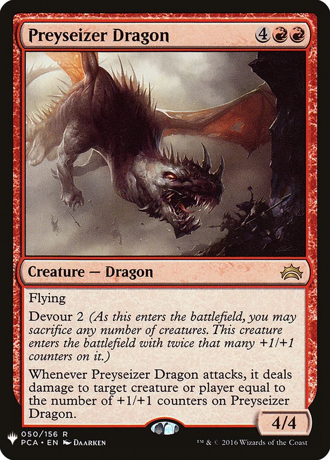 Preyseizer Dragon [The List] | Cards and Coasters CA