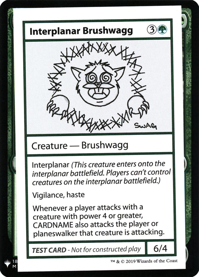 Interplanar Brushwagg [Mystery Booster Playtest Cards] | Cards and Coasters CA