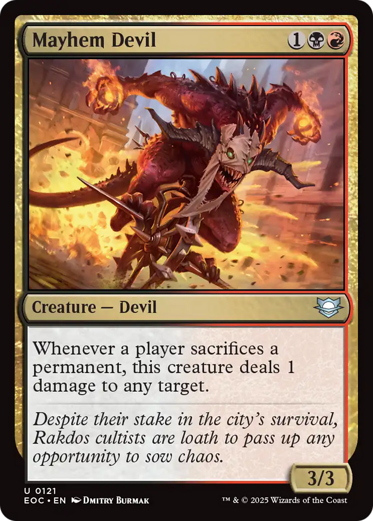 Mayhem Devil [Edge of Eternities Commander] | Cards and Coasters CA