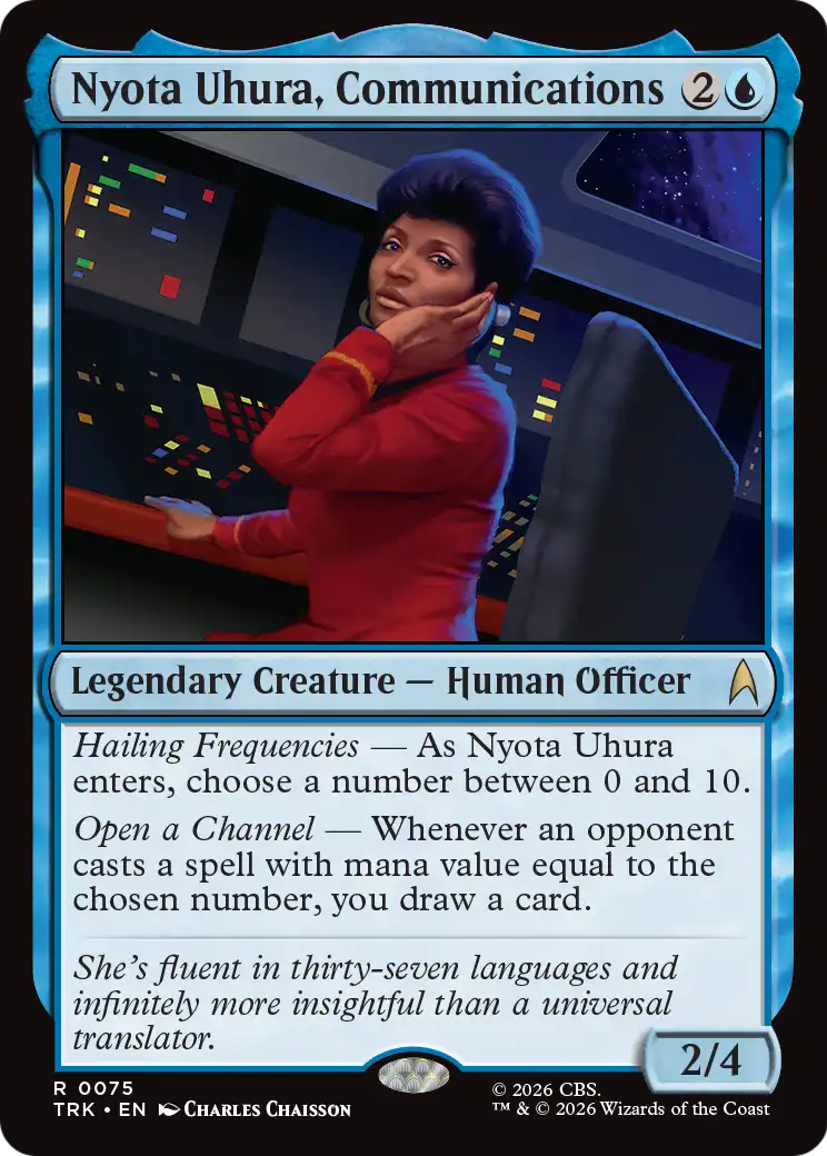 Nyota Uhura, Communications [Star Trek] | Cards and Coasters CA