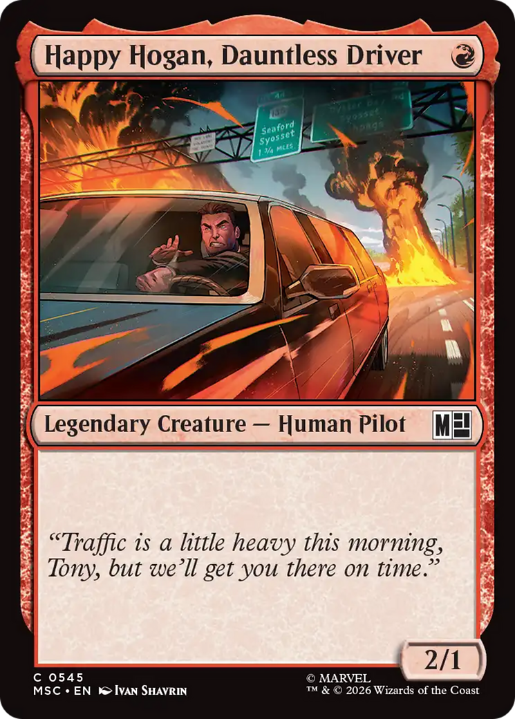Happy Hogan, Dauntless Driver (0545) [Marvel Super Heroes Commander] | Cards and Coasters CA