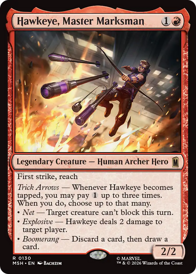Hawkeye, Master Marksman [Marvel Super Heroes] | Cards and Coasters CA