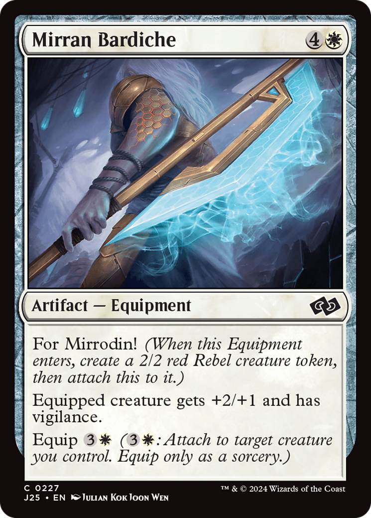 Mirran Bardiche [Foundations Jumpstart] | Cards and Coasters CA