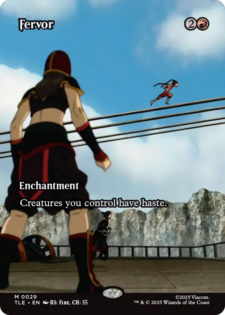 Fervor (Borderless) [Avatar: The Last Airbender: Eternal-Legal] | Cards and Coasters CA