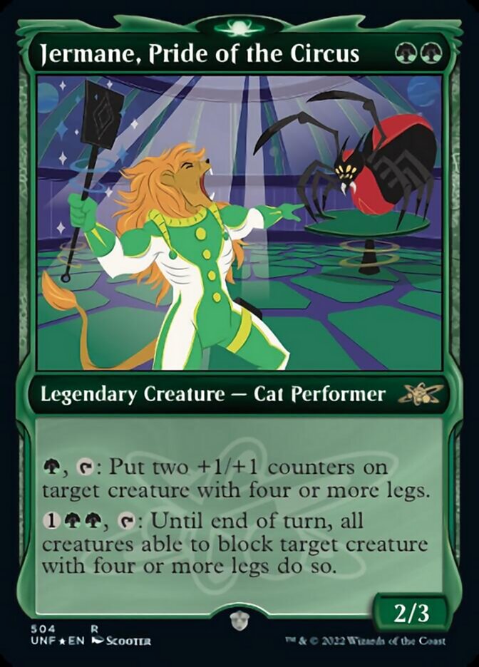 Jermane, Pride of the Circus (Showcase) (Galaxy Foil) [Unfinity] | Cards and Coasters CA