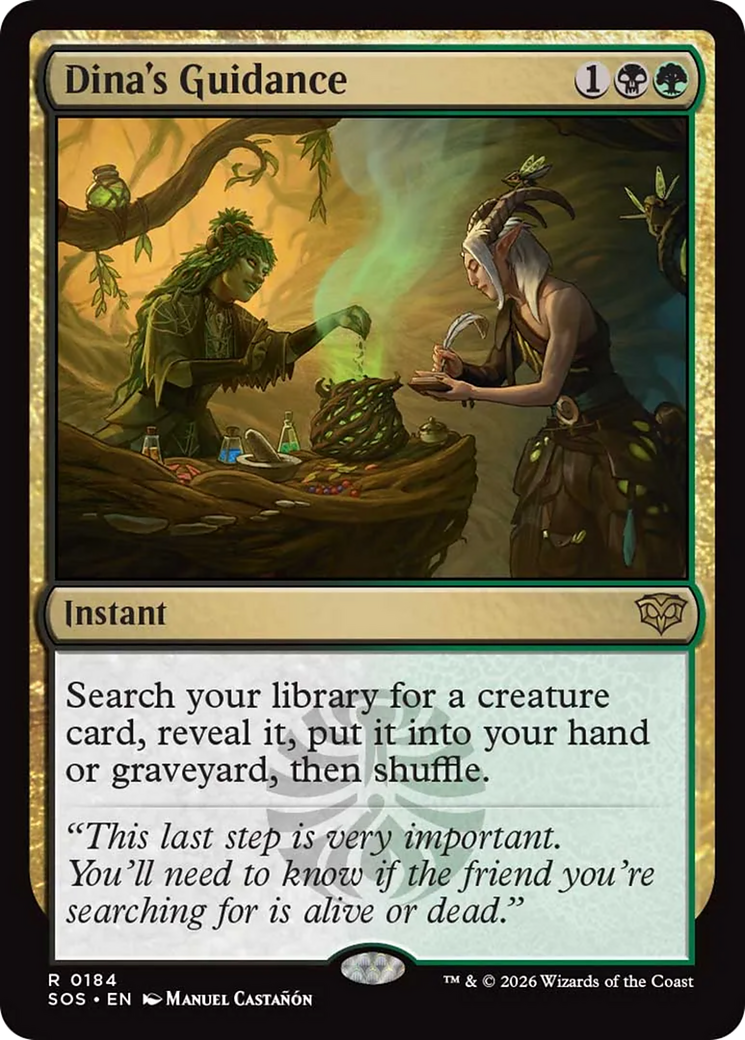 Dina's Guidance [Secrets of Strixhaven] | Cards and Coasters CA