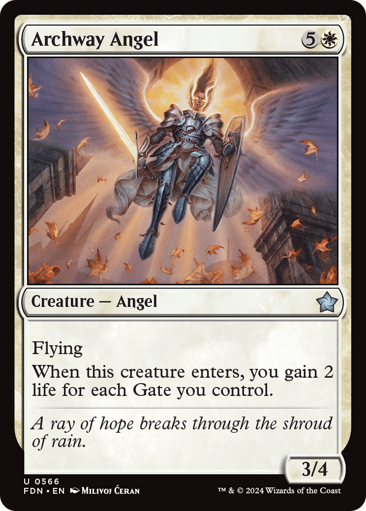 Archway Angel [Foundations] | Cards and Coasters CA