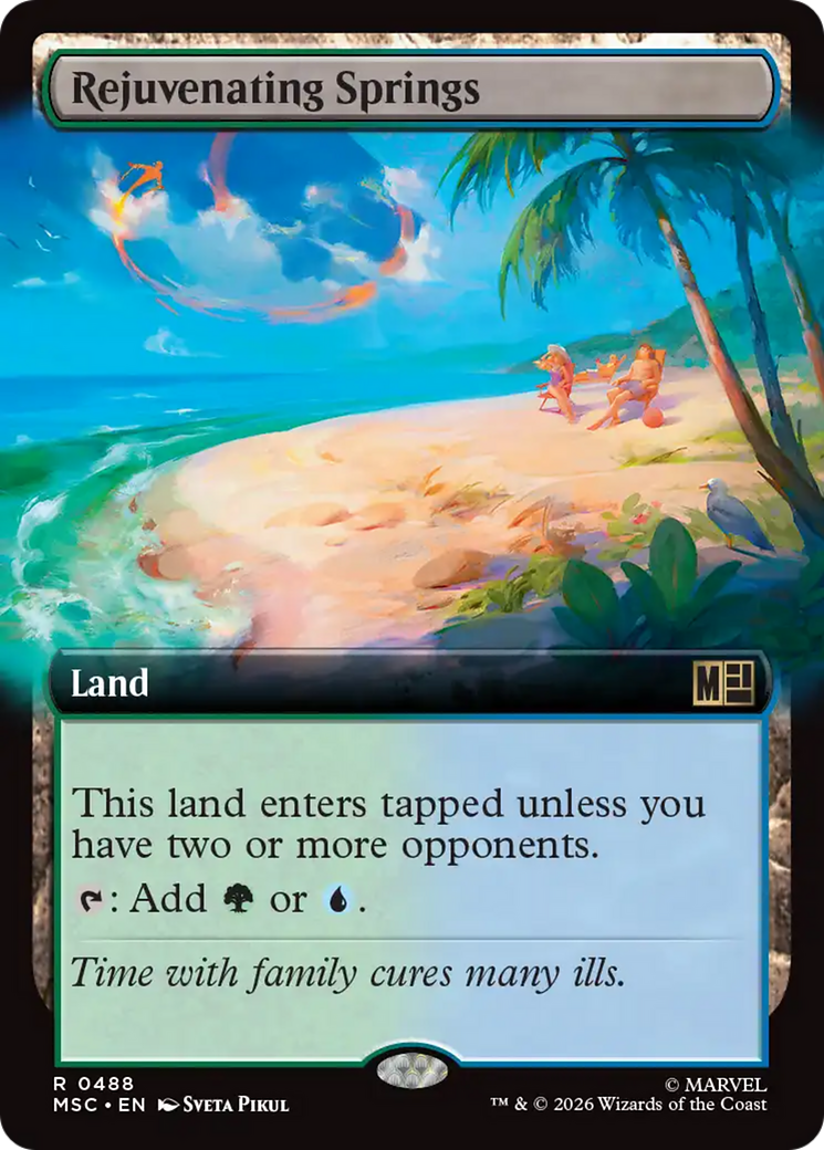 Rejuvenating Springs (Extended Art) [Marvel Super Heroes Commander] | Cards and Coasters CA
