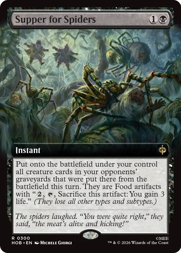 Supper for Spiders (Extended Art) [The Hobbit] | Cards and Coasters CA