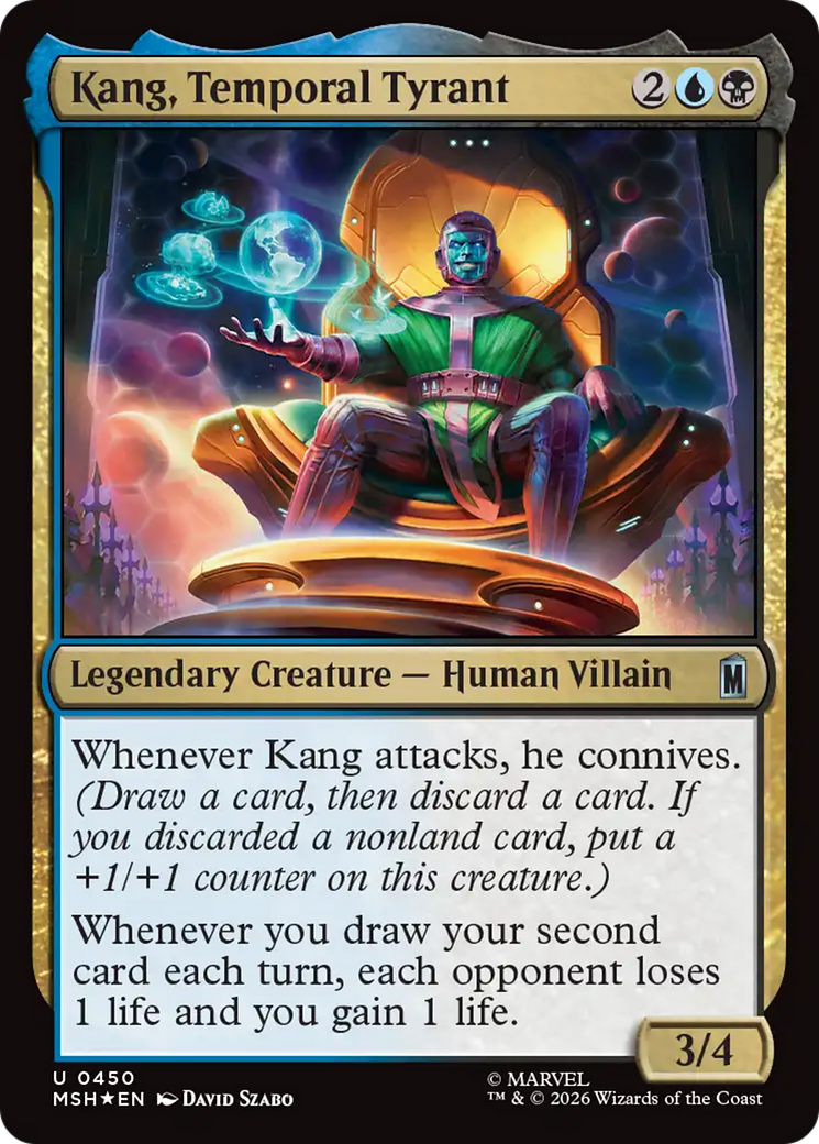Kang, Temporal Tyrant (Surge Foil) [Marvel Super Heroes] | Cards and Coasters CA