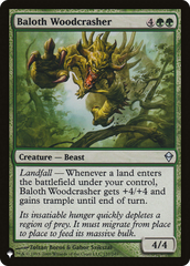 Baloth Woodcrasher [The List Reprints] | Cards and Coasters CA