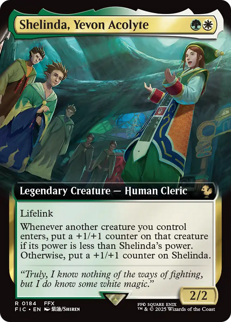 Shelinda, Yevon Acolyte (Extended Art) [FINAL FANTASY Commander] | Cards and Coasters CA