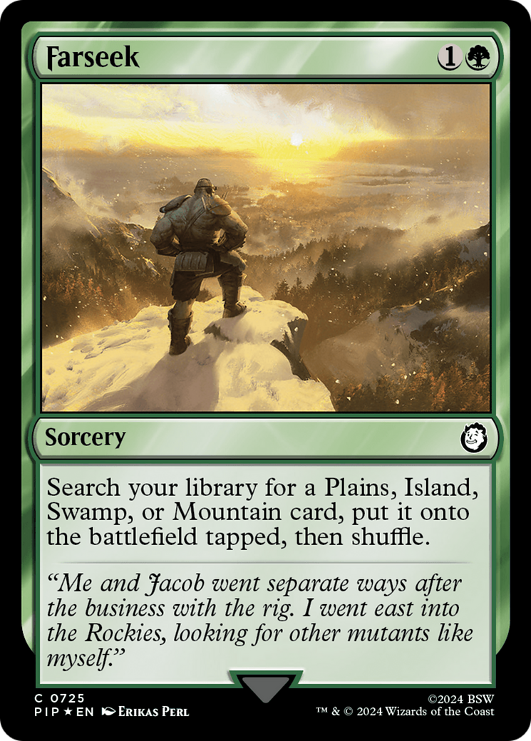 Farseek (Surge Foil) [Fallout] | Cards and Coasters CA