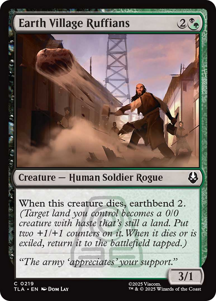 Earth Village Ruffians [Avatar: The Last Airbender] | Cards and Coasters CA