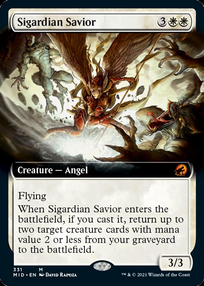 Sigardian Savior (Extended Art) [Innistrad: Midnight Hunt] | Cards and Coasters CA