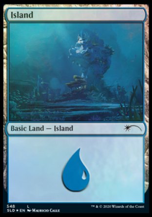 Island (Under the Sea) (548) [Secret Lair Drop Promos] | Cards and Coasters CA