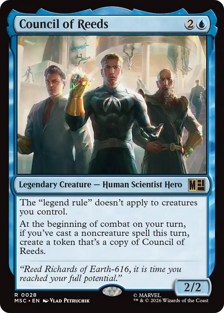 Council of Reeds (Surge Foil) [Marvel Super Heroes Commander] | Cards and Coasters CA