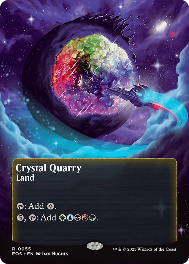 Crystal Quarry (0055) (Borderless) [Edge of Eternities: Stellar Sights] | Cards and Coasters CA