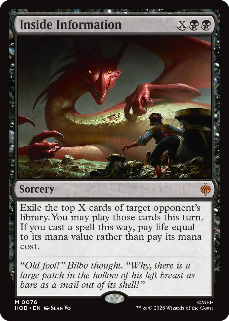 Inside Information [The Hobbit] | Cards and Coasters CA