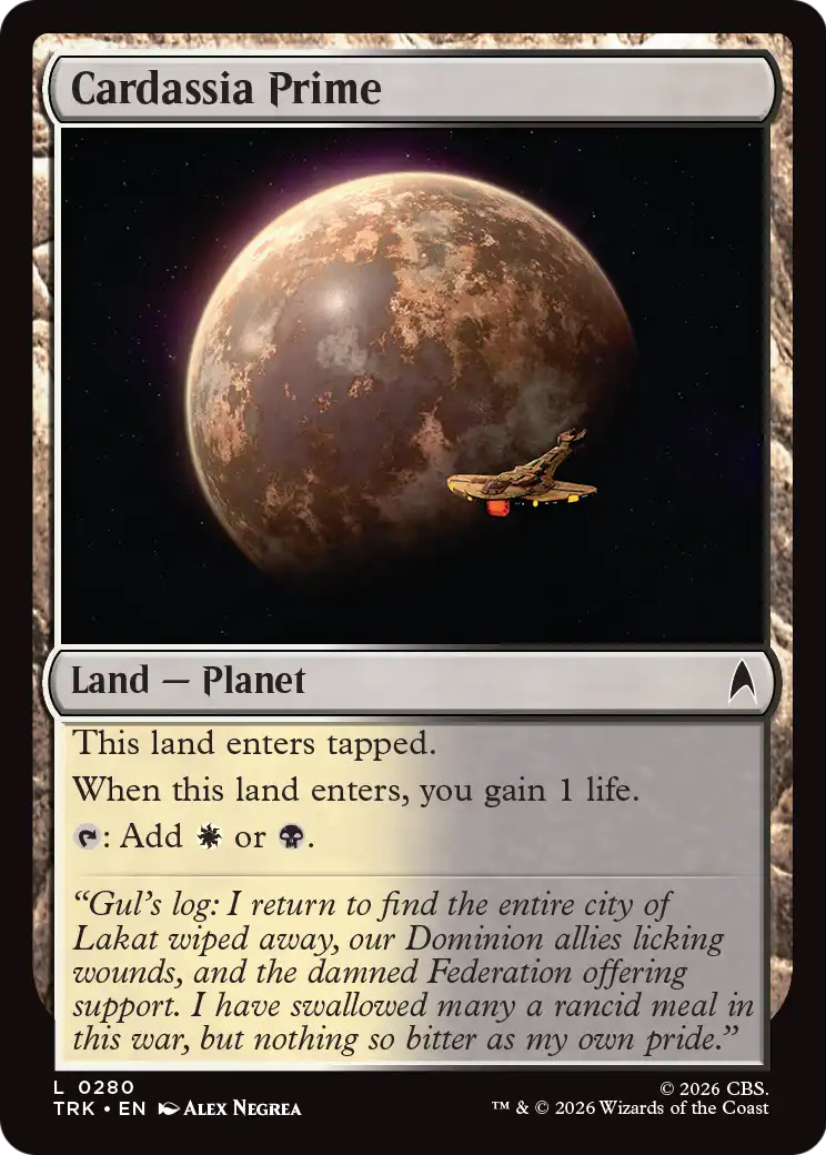Cardassia Prime [Star Trek] | Cards and Coasters CA