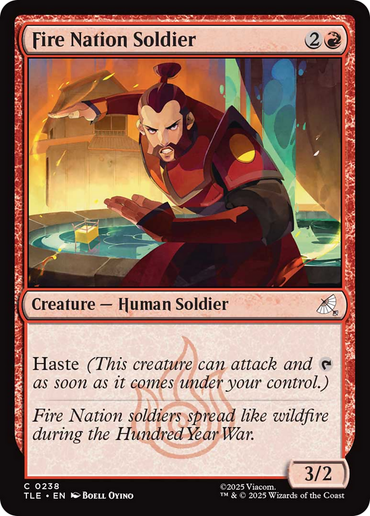 Fire Nation Soldier [Avatar: The Last Airbender: Eternal-Legal] | Cards and Coasters CA