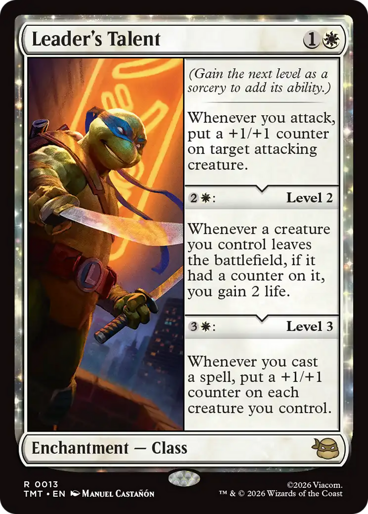 Leader's Talent [Teenage Mutant Ninja Turtles] | Cards and Coasters CA