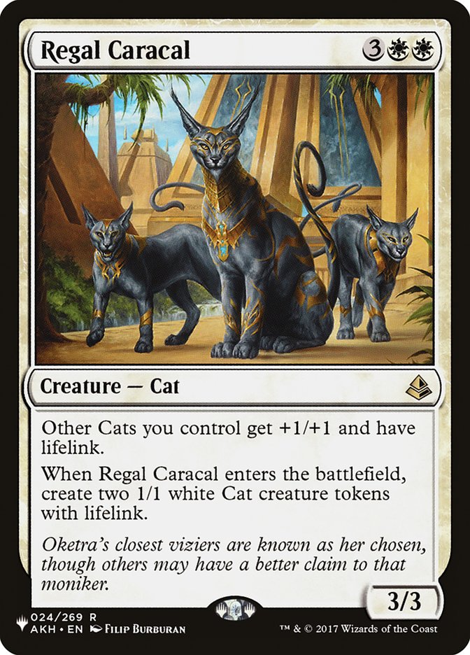 Regal Caracal [The List] | Cards and Coasters CA