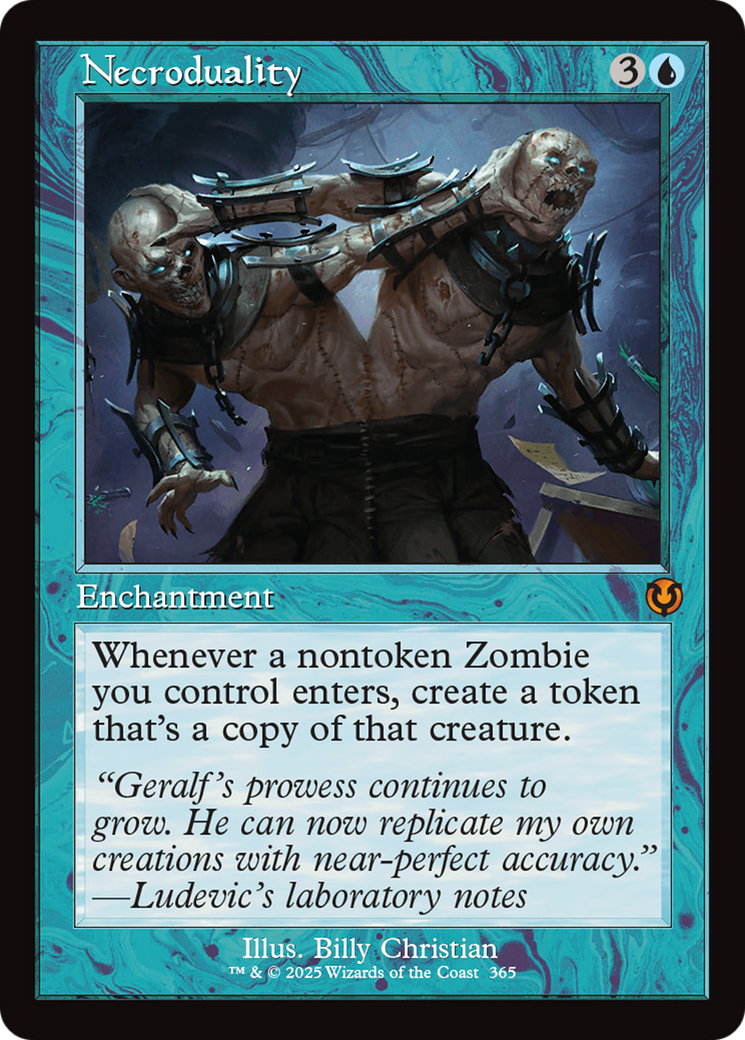 Necroduality (Retro Frame) [Innistrad Remastered] | Cards and Coasters CA