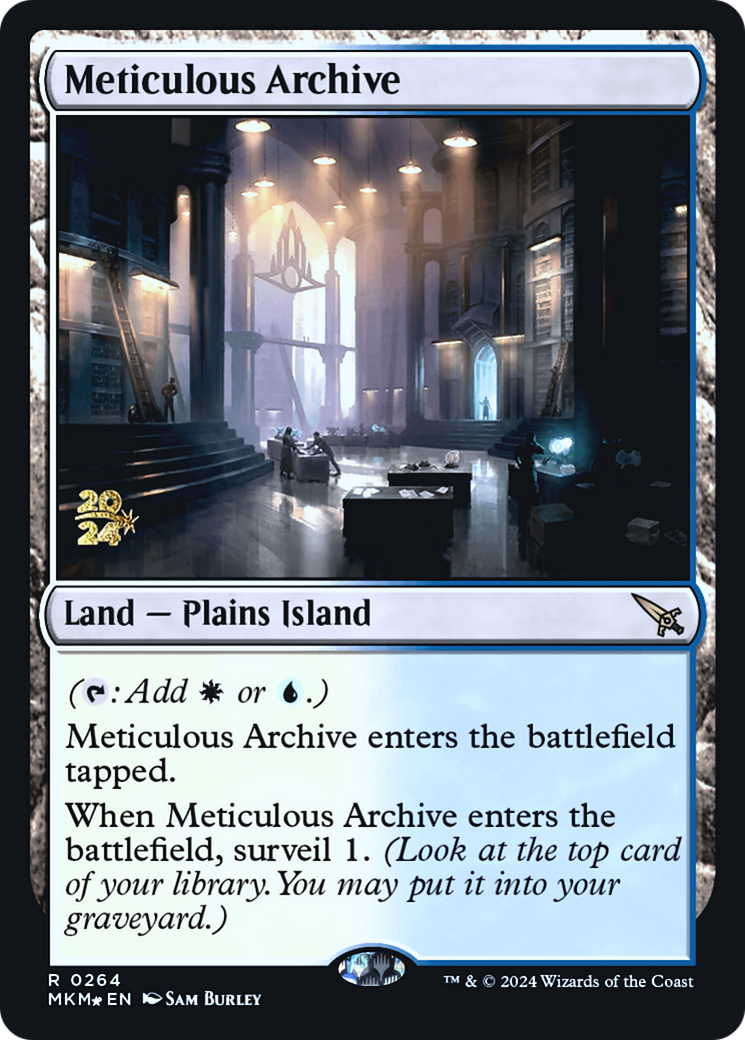 Meticulous Archive [Murders at Karlov Manor Prerelease Promos] | Cards and Coasters CA