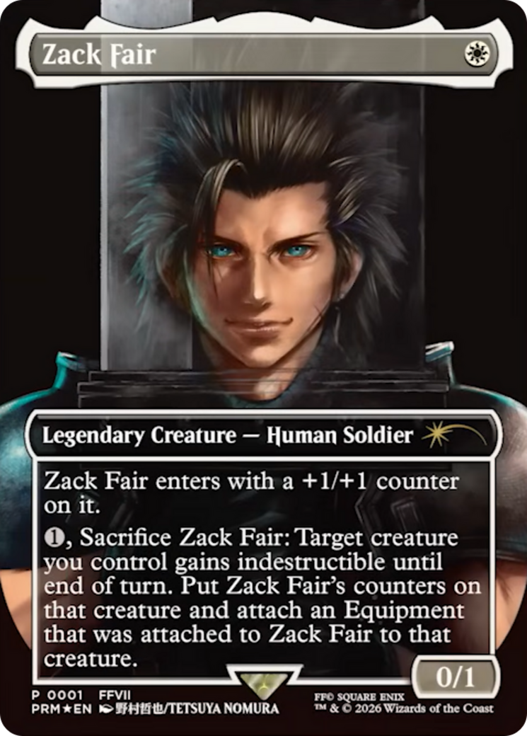Zack Fair [Media Promos] | Cards and Coasters CA