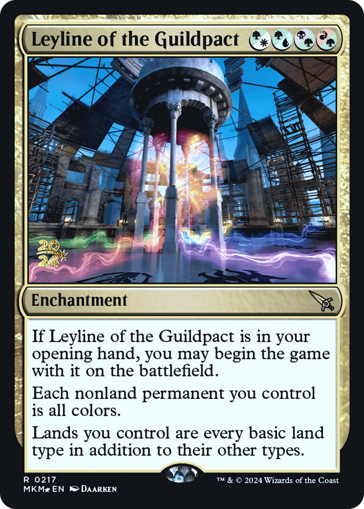 Leyline of the Guildpact [Murders at Karlov Manor Prerelease Promos] | Cards and Coasters CA