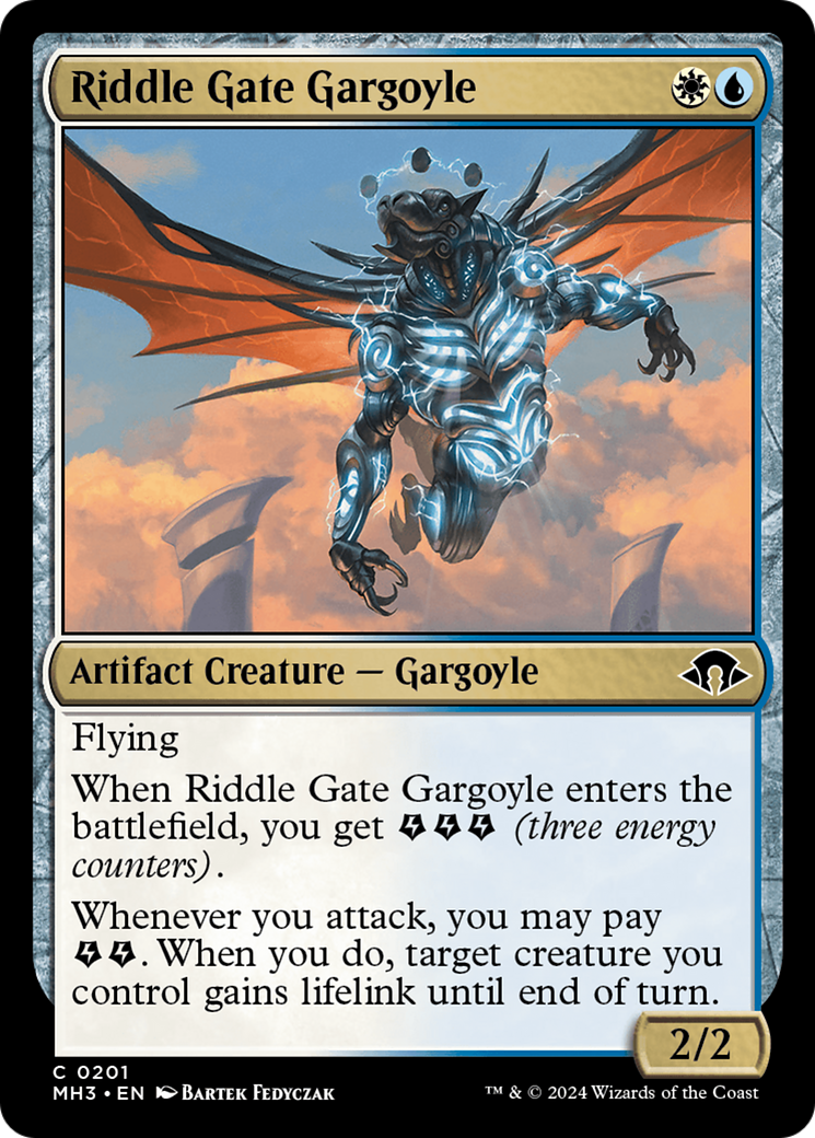 Riddle Gate Gargoyle [Modern Horizons 3] | Cards and Coasters CA