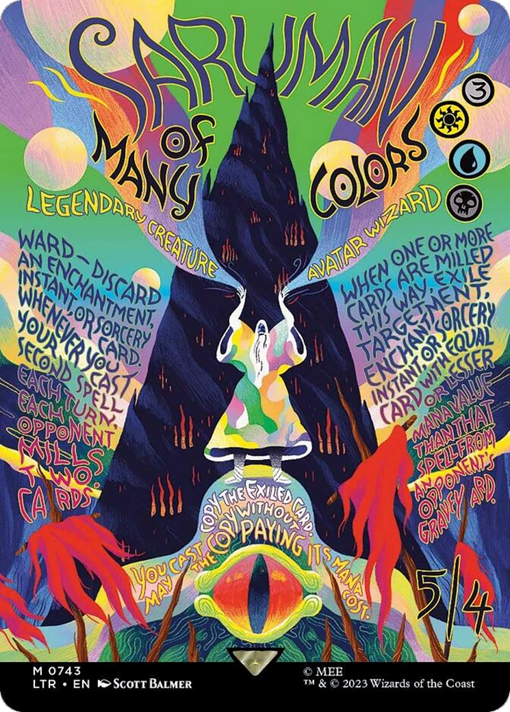 Saruman of Many Colors (Borderless Poster) [The Lord of the Rings: Tales of Middle-Earth] | Cards and Coasters CA