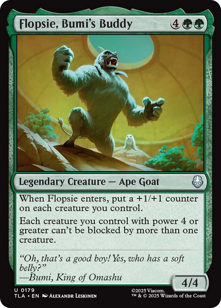 Flopsie, Bumi's Buddy [Avatar: The Last Airbender] | Cards and Coasters CA