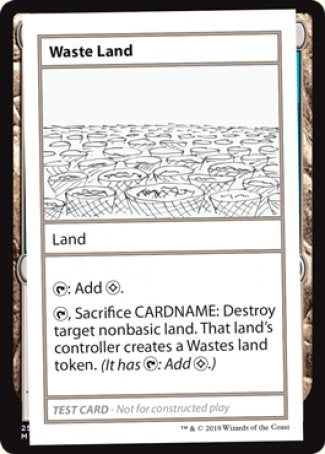 Waste Land (2021 Edition) [Mystery Booster Playtest Cards] | Cards and Coasters CA