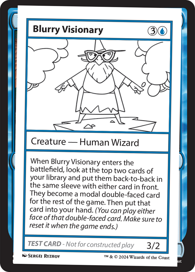 Blurry Visionary [Mystery Booster 2 Playtest Cards] | Cards and Coasters CA