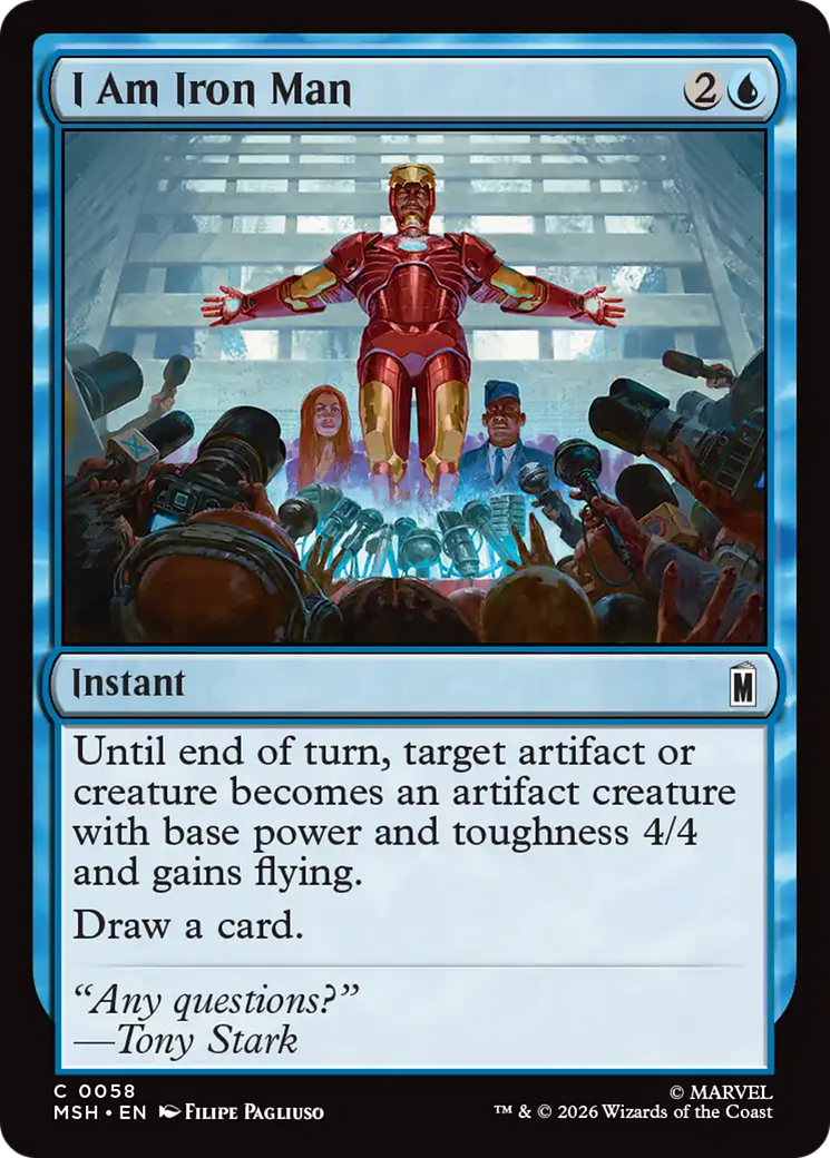 I Am Iron Man [Marvel Super Heroes] | Cards and Coasters CA