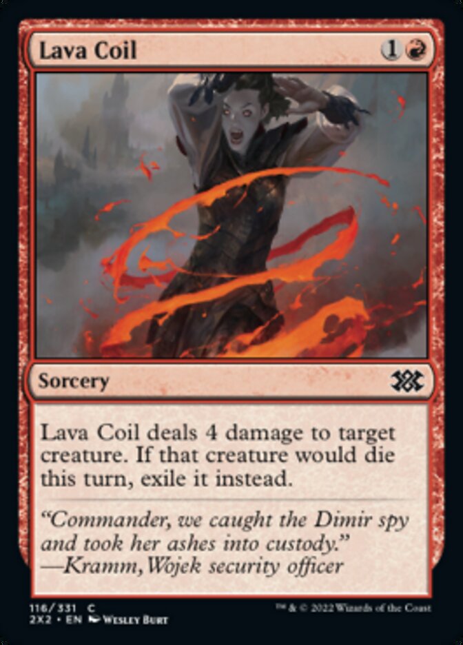Lava Coil [Double Masters 2022] | Cards and Coasters CA