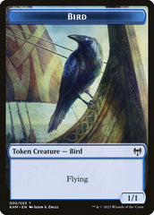Treasure // Bird Double-Sided Token [Kaldheim Tokens] | Cards and Coasters CA
