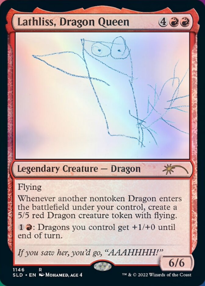 Lathliss, Dragon Queen (1146) [Secret Lair Drop Series] | Cards and Coasters CA