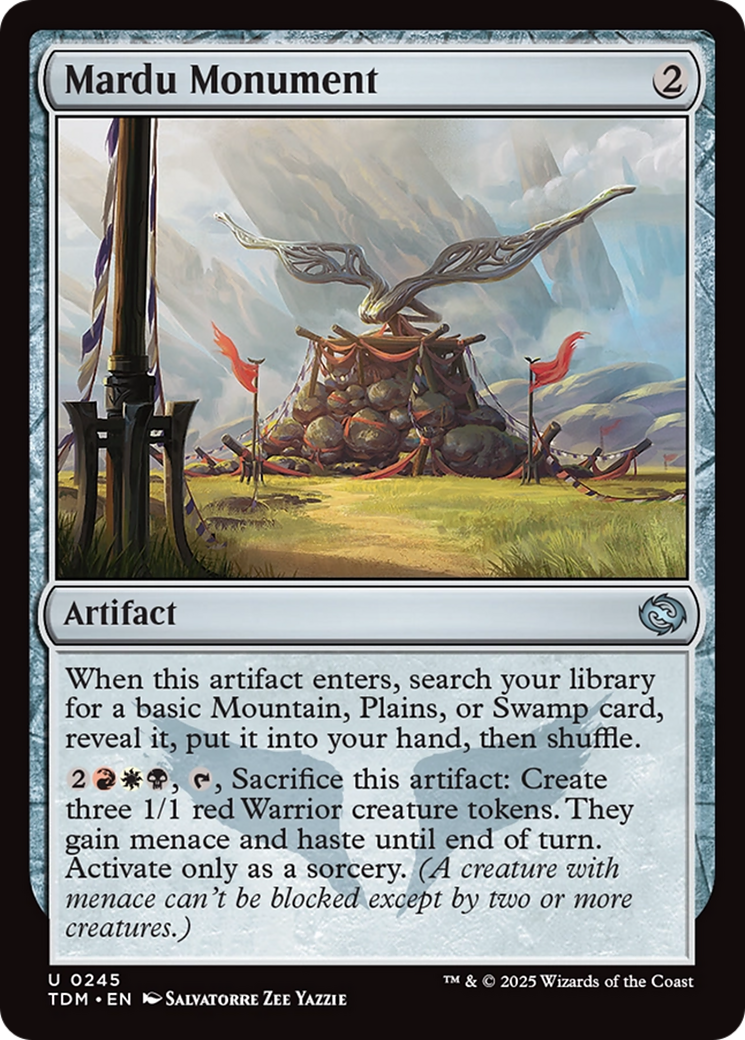 Mardu Monument [Tarkir: Dragonstorm] | Cards and Coasters CA