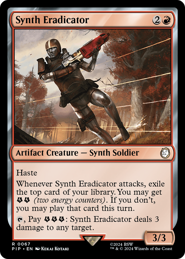 Synth Eradicator [Fallout] | Cards and Coasters CA