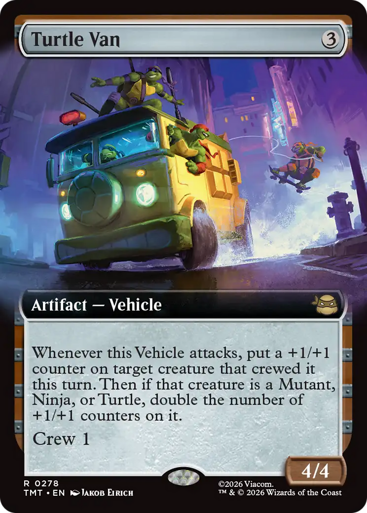 Turtle Van (Extended Art) [Teenage Mutant Ninja Turtles] | Cards and Coasters CA